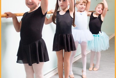 Young Ballerinas at Dance Class